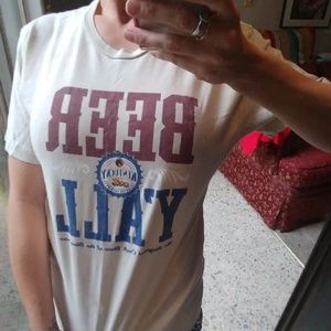 Medium Canvas "Beer Yall" graphic tshirt